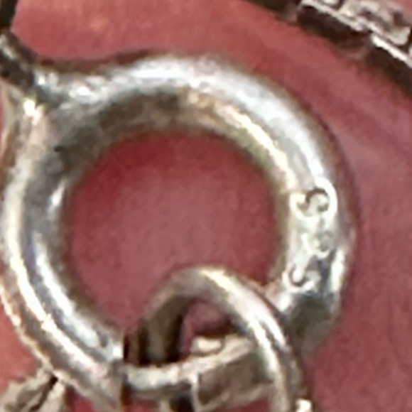 SODALITE GEMSTONE HEART PENDANT NECKLACE BLUE 23’ BOX CHAIN EUC 0684 R - Picture 4 of 11